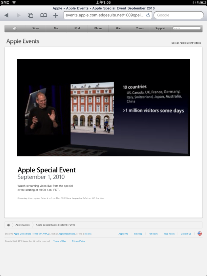 [Apple Special Event]來看線上直播囉