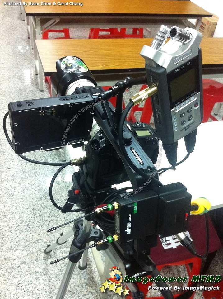 1D4 + H4n + SmallHD + .edelkrone + MIPRO + Manfrotto